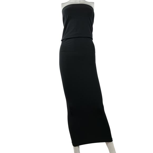 Wolford Black Polyamide Strapless Maxi Dress Size M - Picture 2 of 4